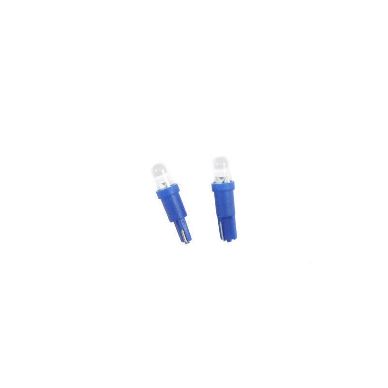 Pack de 12 Bombillas T5 1 Led Azul para Salpicadero luces auxiliares